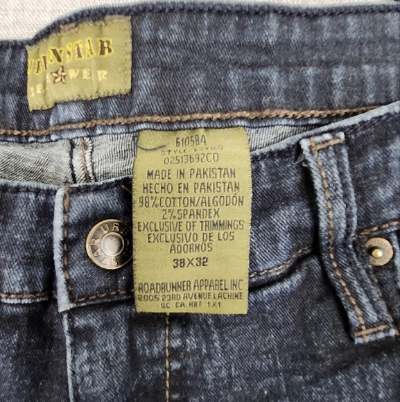 Urban Star Dark Wash Cotton Blend Denim Jeans. size 38 × 32. - Picture 3 of 5